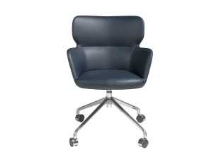 Silla de oficina giratoria tapizado en piel sintética - CLAUS 2