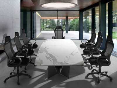 Swivel office chair with armrests - MUNICH