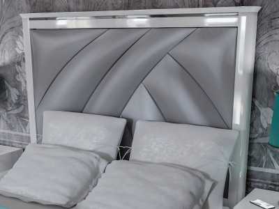 Cabecero lacado y tapizado con luz led - VESTA Cabecero lacado y tapizado con luz led - VESTA