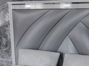 Lacquered and upholstered headboard with led light - VESTA 2