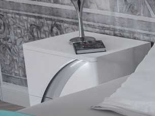 Lacquered bedside table with led light - VESTA 2