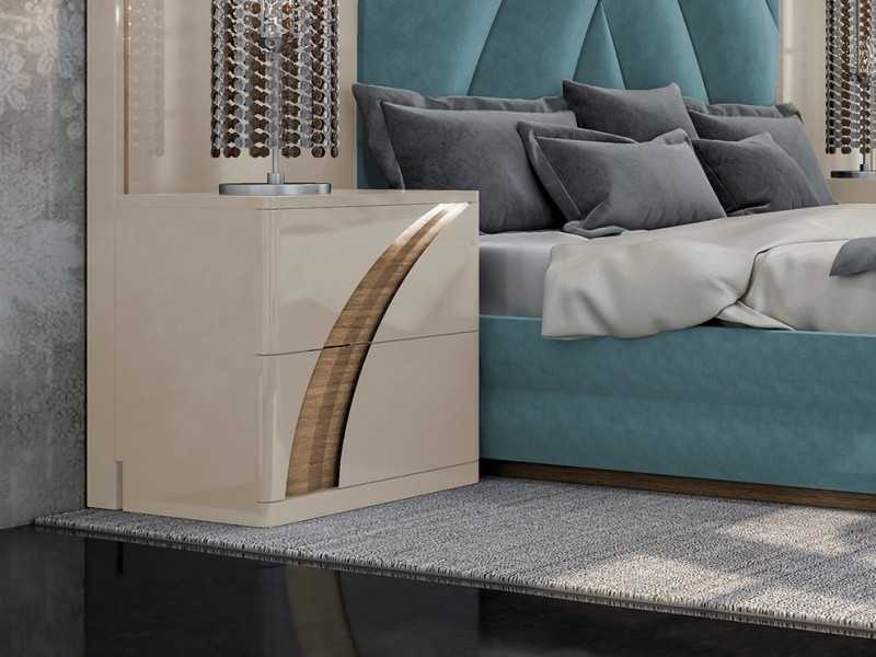 Table de chevet laquée avec lumière LED - ARTEMISA
