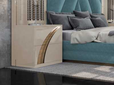 Table de chevet laquée avec lumière LED - ARTEMISA Table de chevet laquée avec lumière LED - ARTEMISA