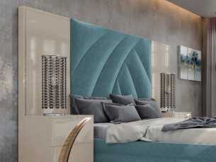 XL headboard with upholstered central panel - ARTEMISA