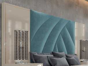 XL headboard with upholstered central panel - ARTEMISA 2