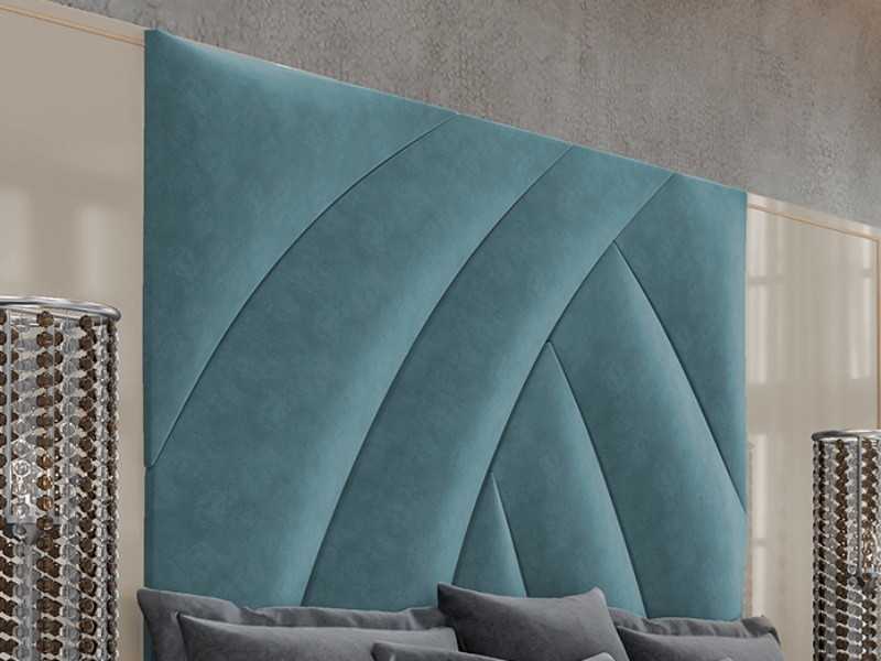 Tête de lit laquée XL avec plafond central tapissé - ARTEMISA