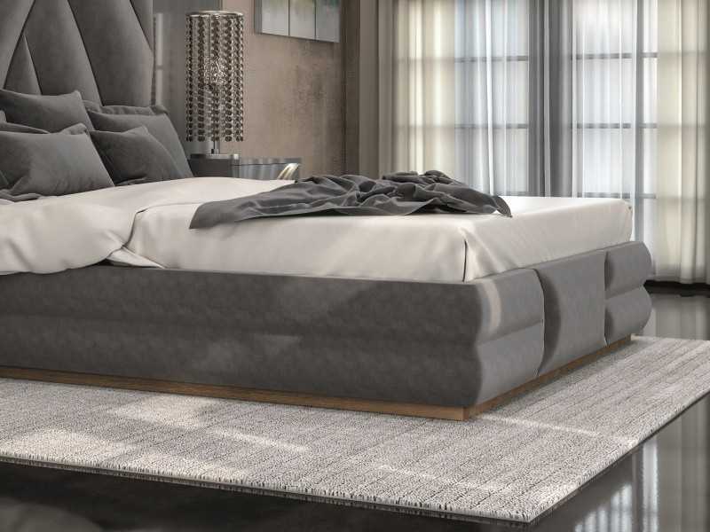Cama completa XL lacada y tapizada - ARTEMISA