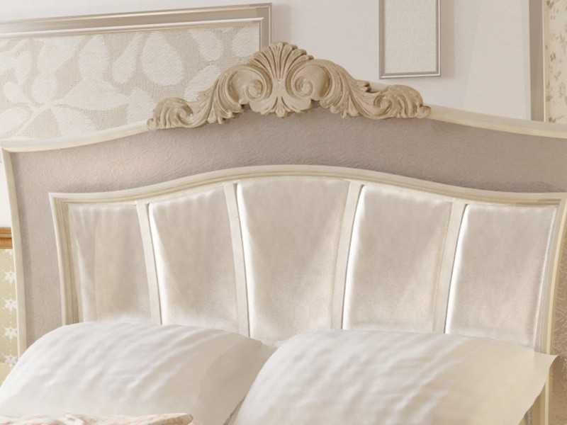 Complete lacquered and upholstered bed - ROYAL