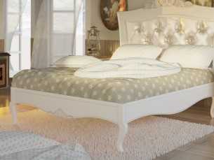 Complete lacquered and upholstered bed - CLASS 2