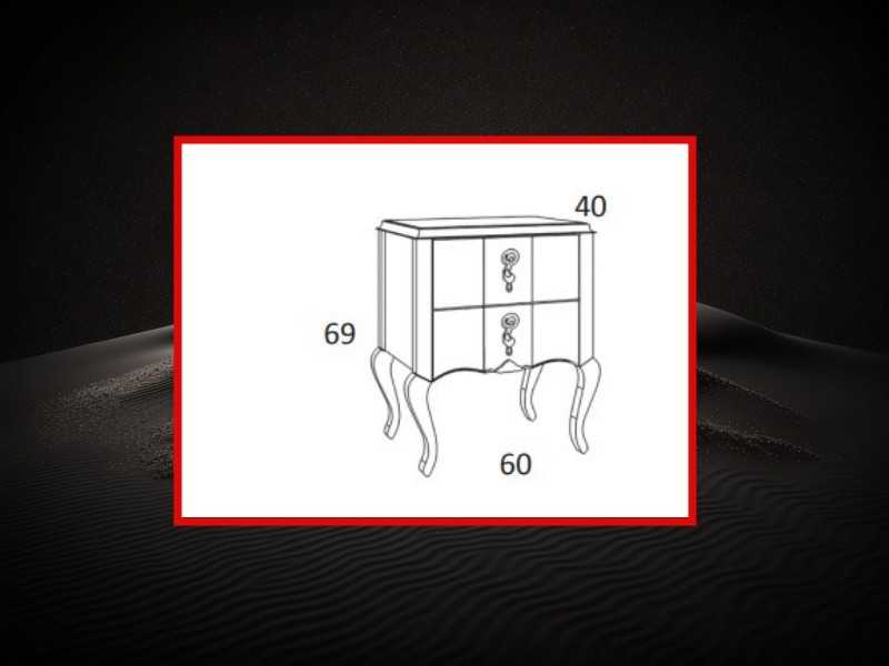 Lacquered bedside table - CLASS