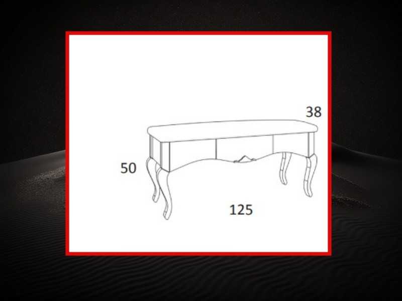 Uhpolstered and lacquered bench - CLASIC