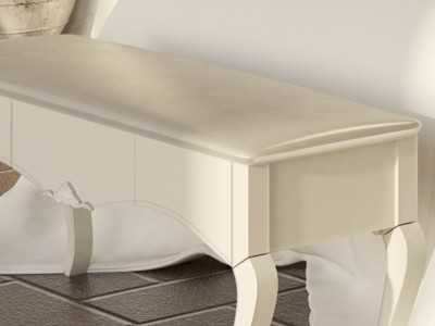 Uhpolstered and lacquered bench - CLASIC