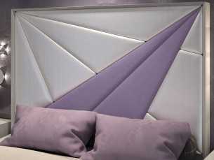 Lacquered and upholstered headboard - NIMES 2