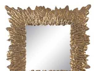 Square mirror in lacquered iron - SQUARE 2