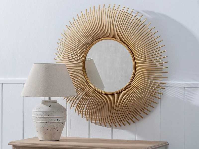 Round steel mirror - RAGGIO