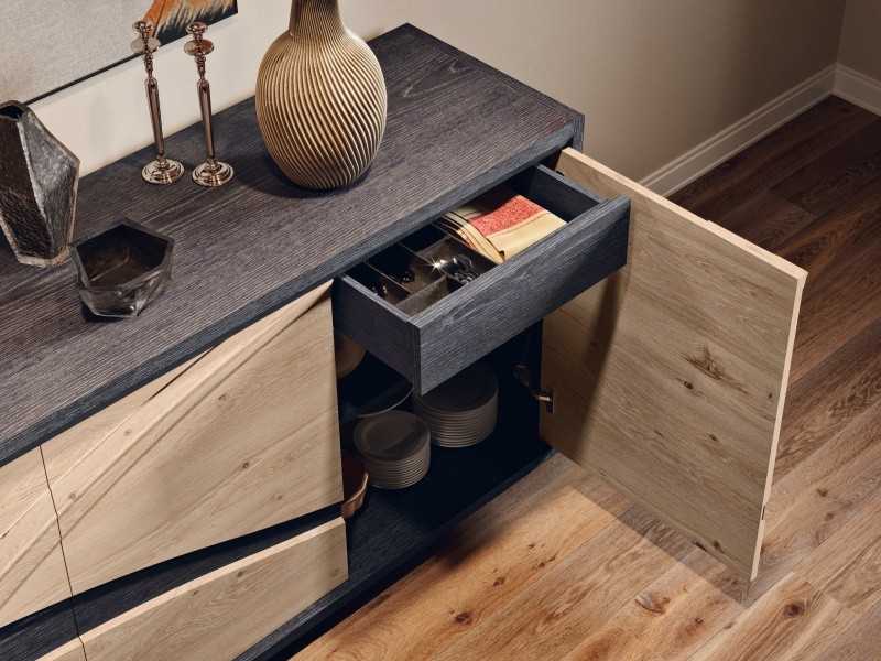 Buffet design en chêne - BARFLEUR