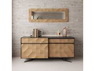 Sideboard in oak and lacquered steel - GRASSE 2