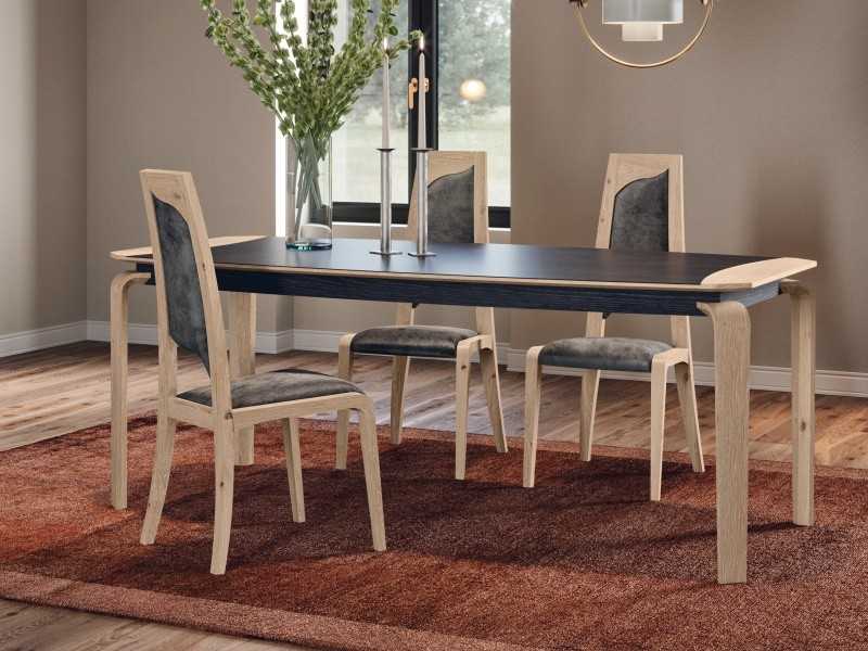 Extendable dining table with ceramic top - CALAIS