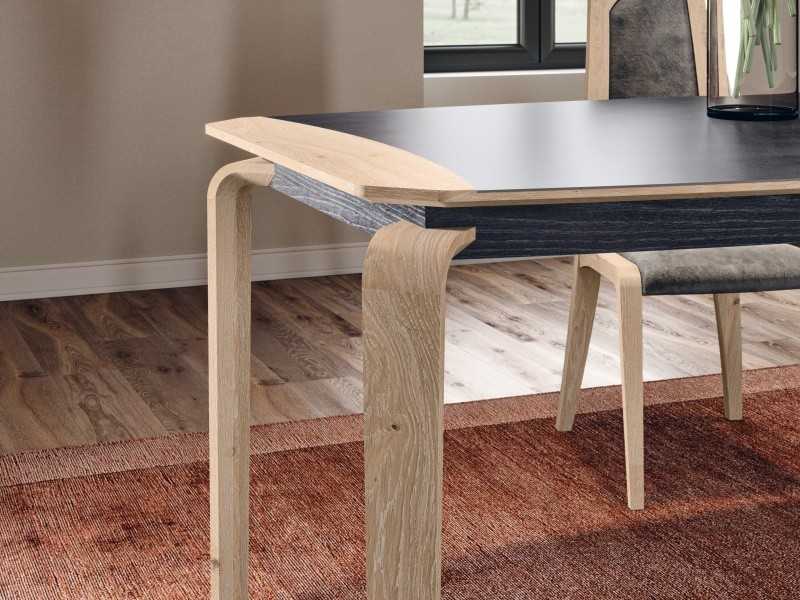 Extendable dining table with ceramic top - CALAIS