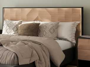 Cabecero en roble con luz led - GRASSE