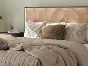 Cabecero en roble con luz led - GRASSE 2