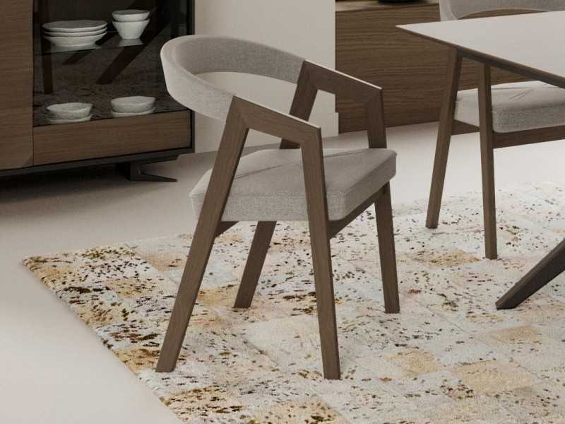 Designer chair in solid ash - GRASSE