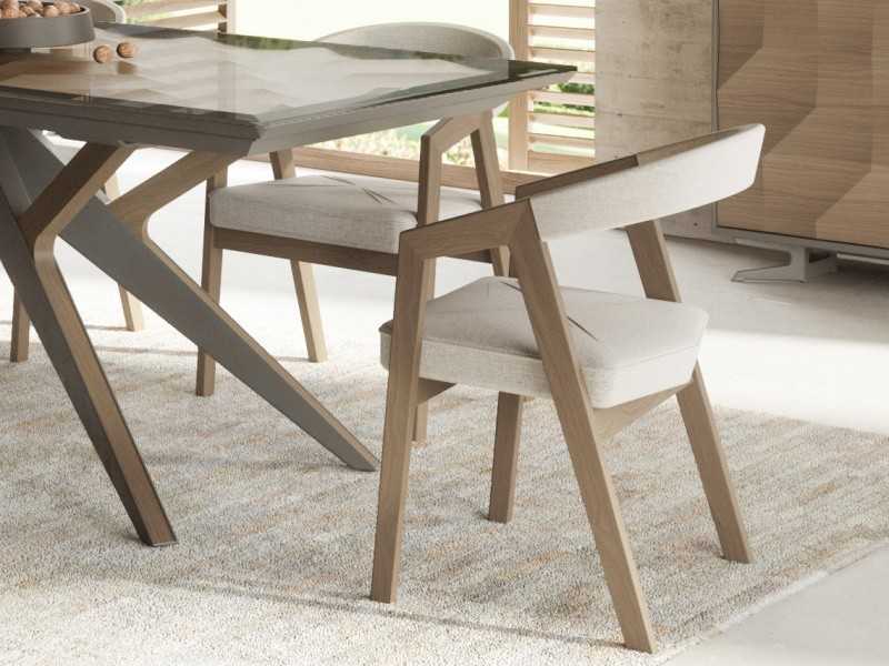 Chaise design en frêne massif - GRASSE