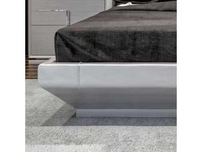 Cama XL tapizada con luz led y base de cama - PUZZLE