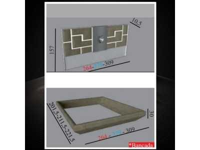 Cama XL tapizada con luz led y base de cama - PUZZLE