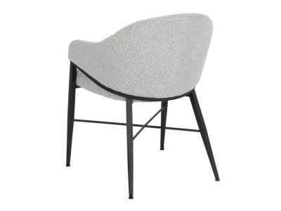Chaise tapissé avec accoudoirs avec structure en métal - GIULA