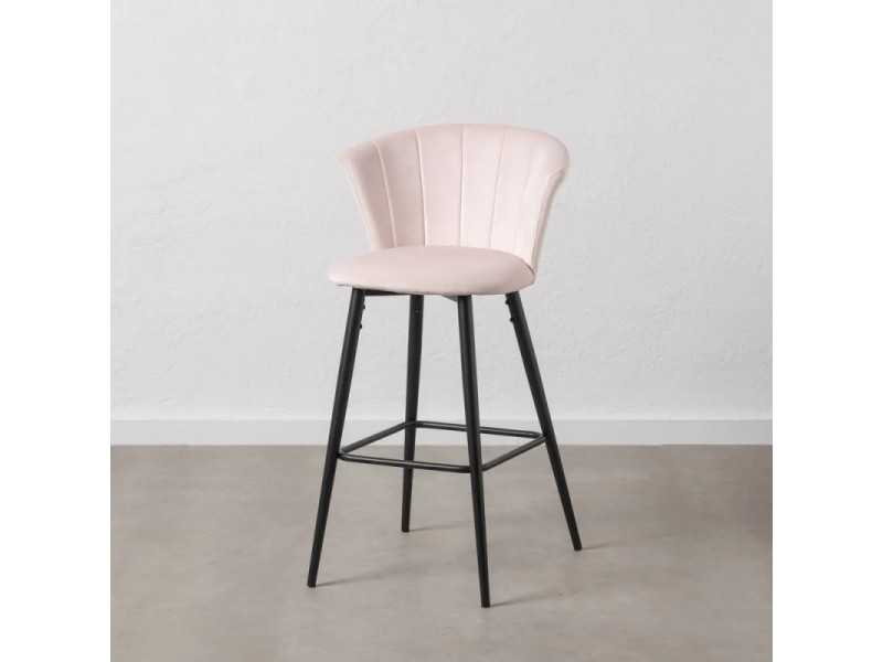 Design stool with lacquered steel structure - LOLA