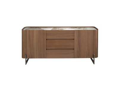 Walnut sideboard with ceramic top - SYMI