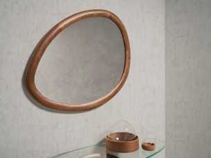 Walnut mirror - PATMOS