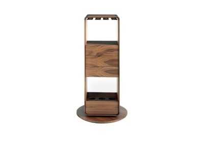 Mueble bar giratorio en nogal - BRANDY