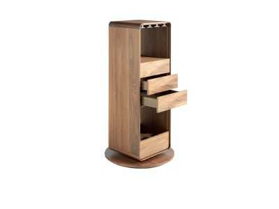 Mueble bar giratorio en nogal - BRANDY