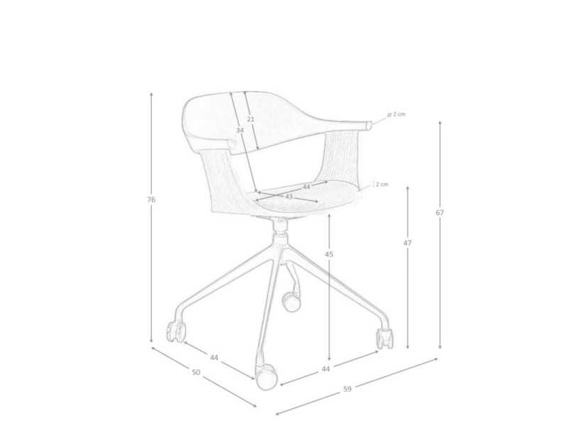 Swivel office chair - NICOLLE