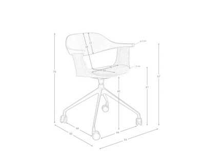 Chaise de bureau pivotante - NICOLLE