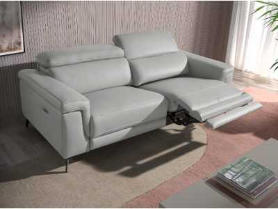 Relax sofa upholstered in leather - FAME