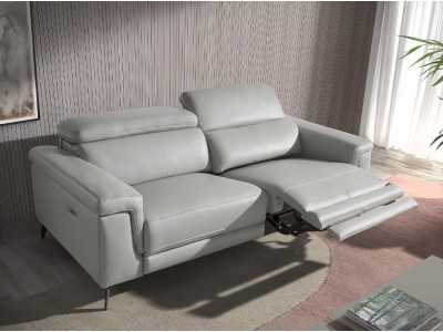 Relax sofa upholstered in leather - FAME