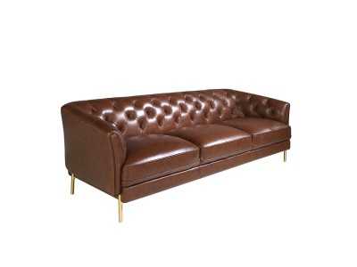 Chester sofa upholstered in leather - LIVERPOOL