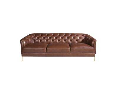Chester sofa upholstered in leather - LIVERPOOL