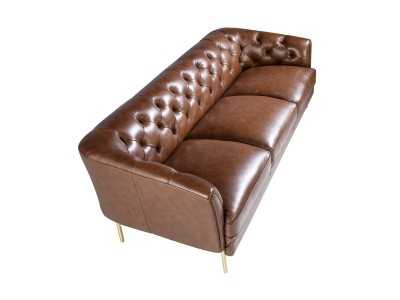 Chester sofa upholstered in leather - LIVERPOOL