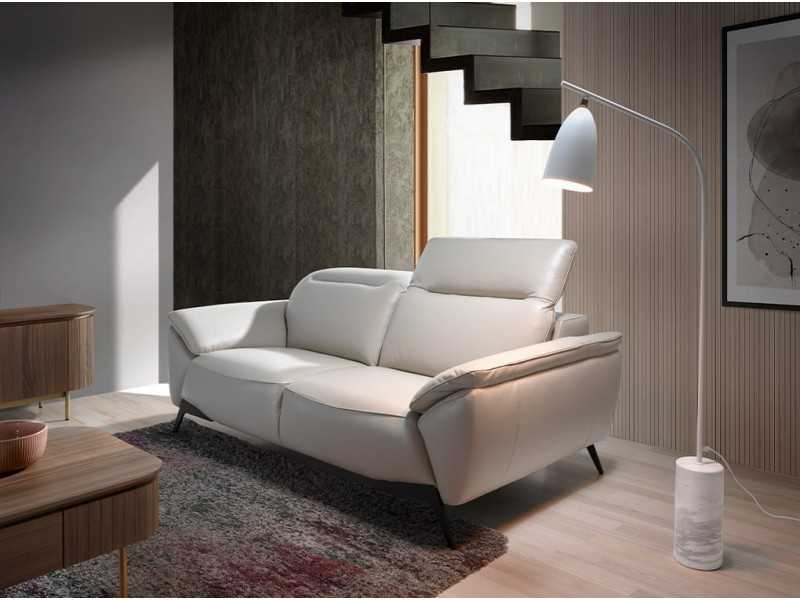 Canapé design tapissé de cuir - PADUA
