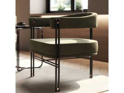 Fauteuil design avec structure en métal - GUADUA