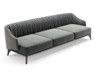 Sofá de diseño con base en madera maciza - GOBI 2