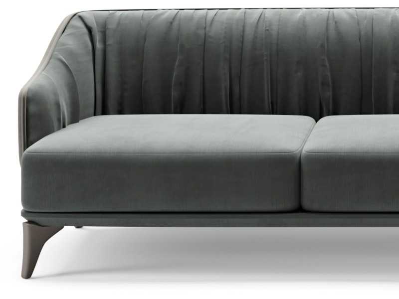 Designer sofa with solid wood base - GOBI