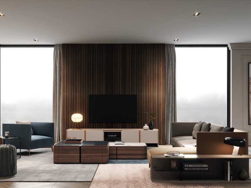 Designer chaise longue sofa with lacquered steel legs - OCÉANO
