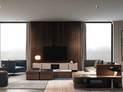 Designer chaise longue sofa with lacquered steel legs - OCÉANO