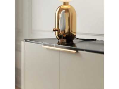 Design sideboard with marble top and steel base - GUADUA