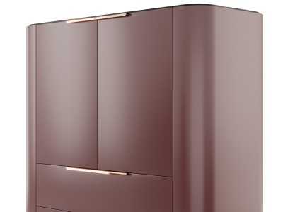 Vitrina de diseño con tapa de mármol y base en acero - GUADUA